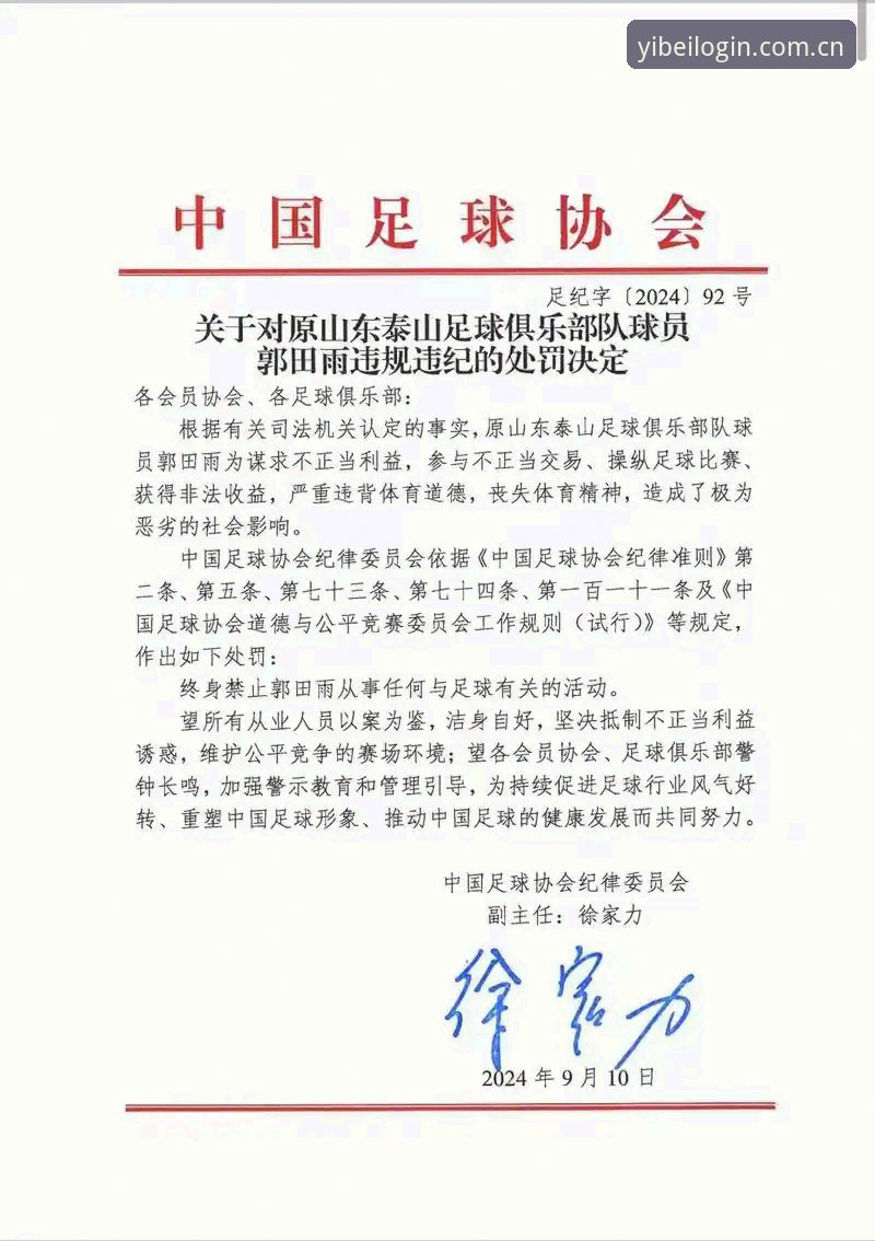 易倍官网入口 看懂足协第三批禁足名单的实用指南:从案例看中国足球行业整顿的深层逻辑